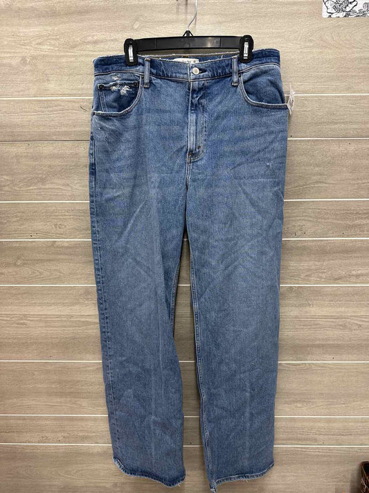 Abercrombie & Fitch Size 14 Long Blue Womens Jeans