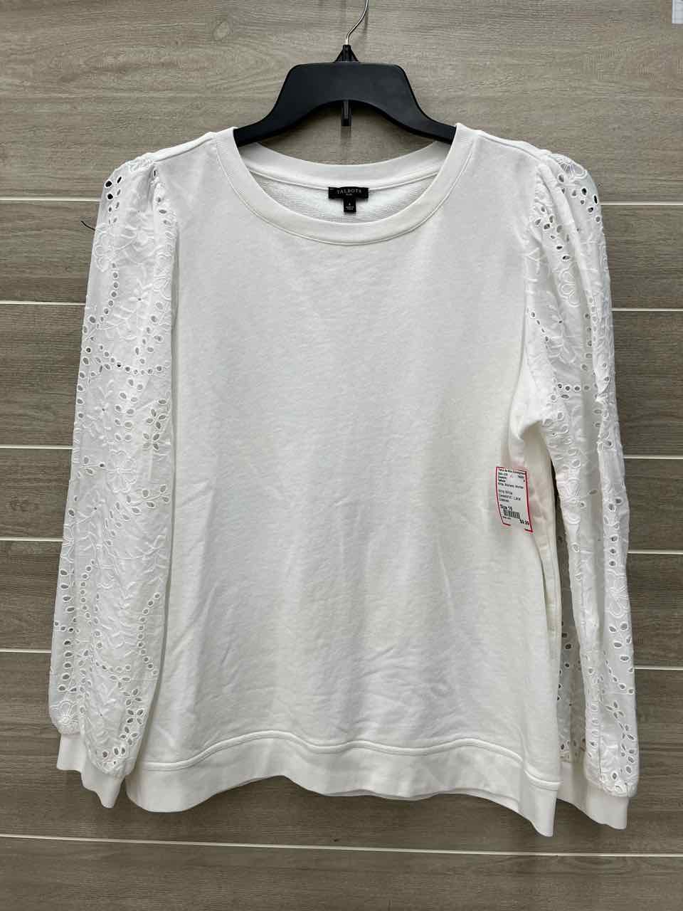 Talbots White Womens Women Size 16 Sweatshirt