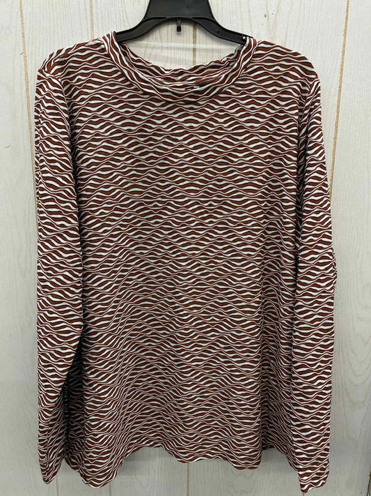 Ava & Viv Brown Womens Size 16/18 Shirt