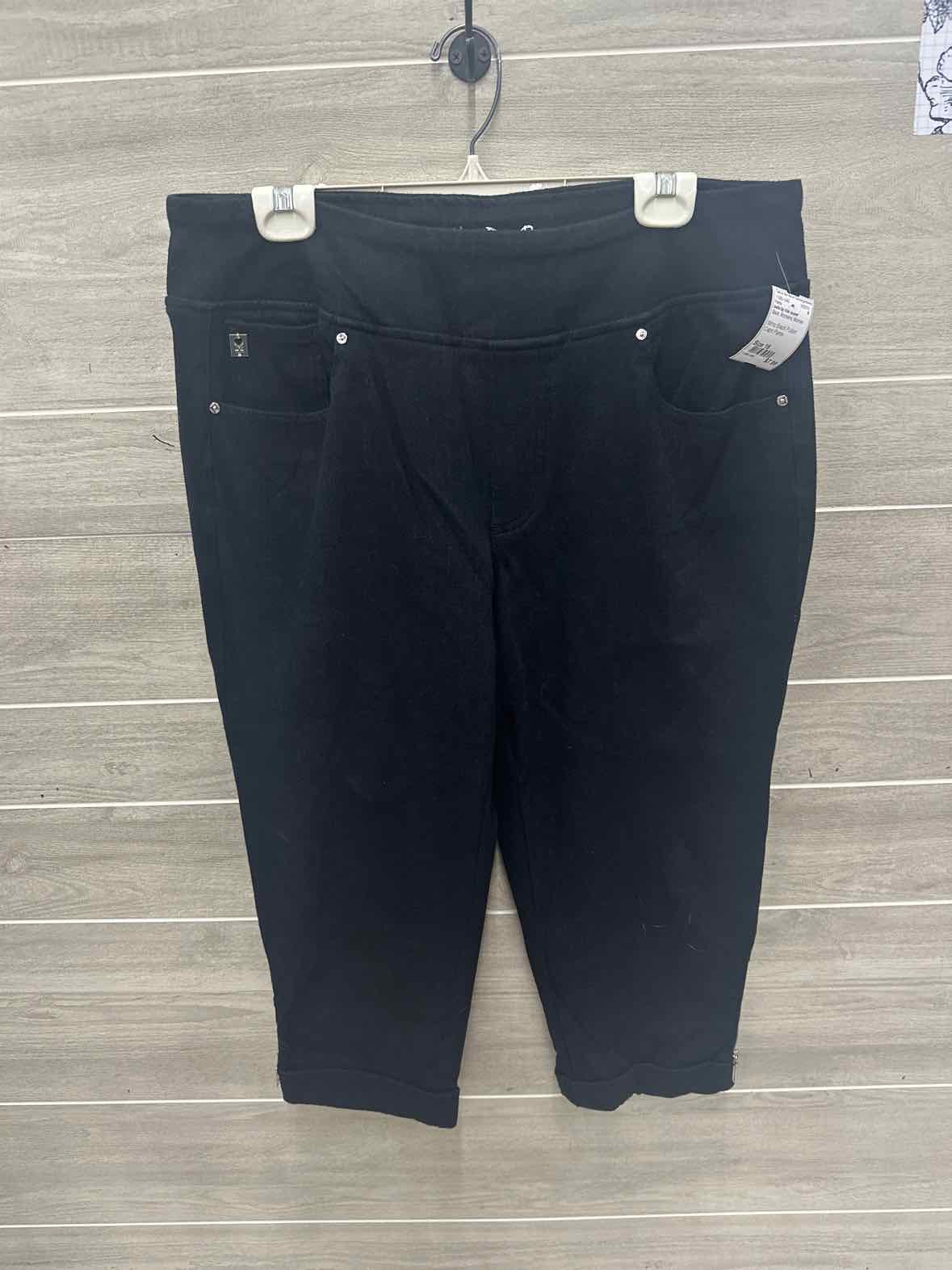 belle by Kim Gravel Size 16 Black Womens Pants