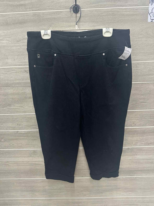 belle by Kim Gravel Size 16 Black Womens Pants
