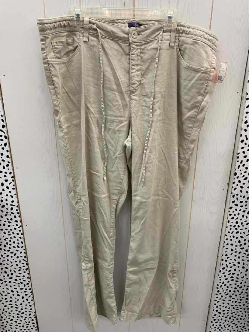 NYDJ Tan Womens Size 20W Pants