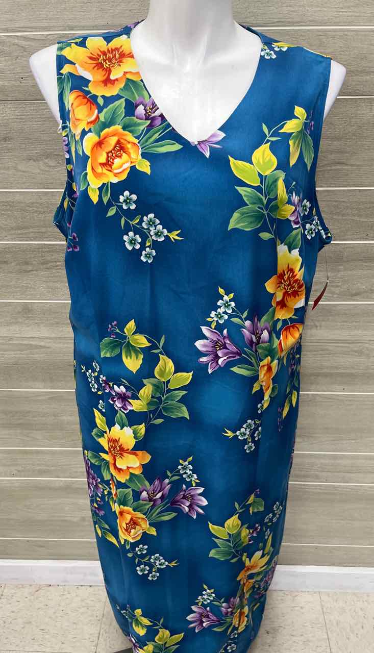 Sag Harbor Size 24W Teal Plus Dress