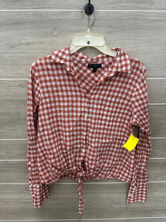 J Crew Size S Brown Womens Shirt