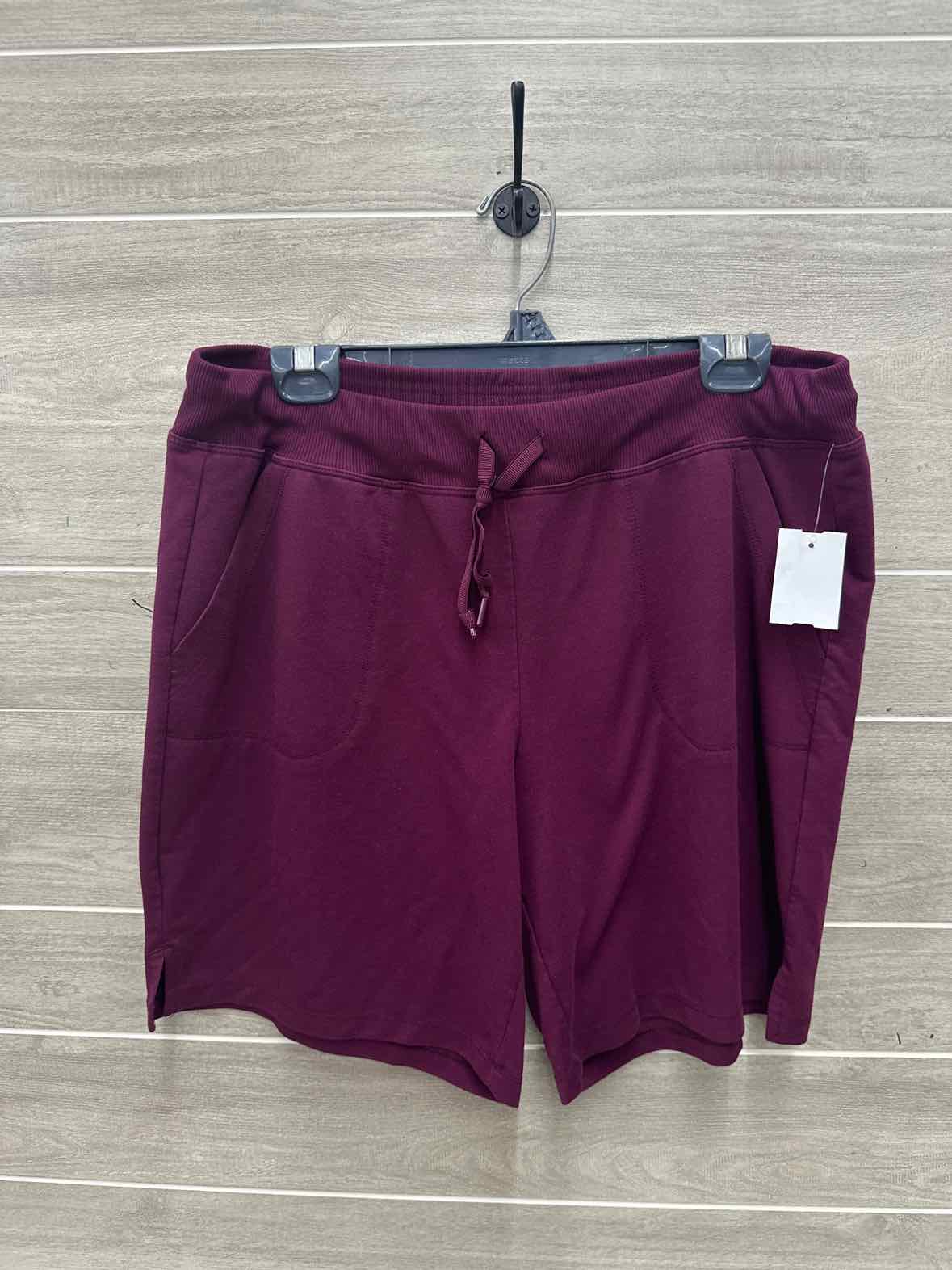 Athletic Works Size L Burgundy Womens Shorts
