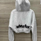 White Fox Size M White Womens Sweatshirt