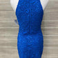 LULU'S Size 2/4 Blue Womens Dress