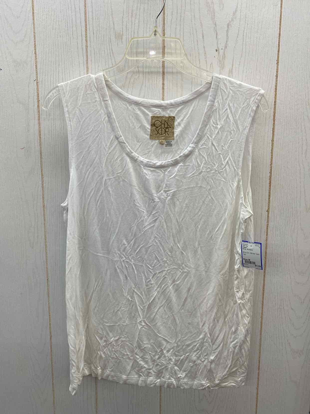 Chaser White Womens Size M Tank Top