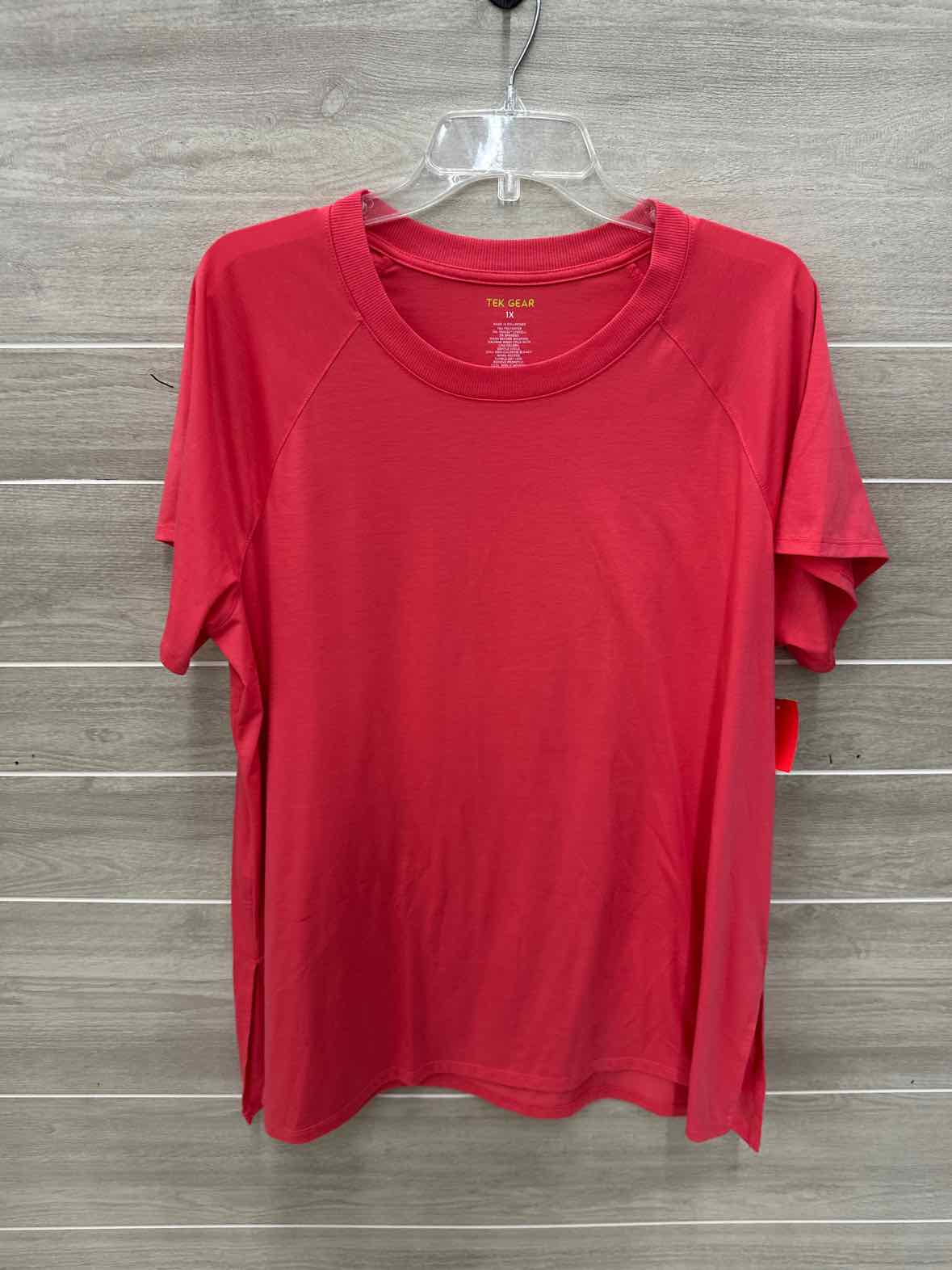 TekGear Coral Womens Women Size 1X Shirt