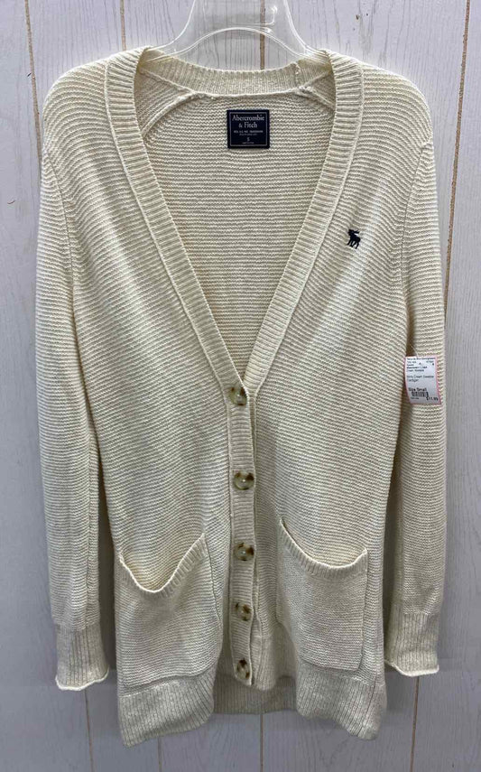 Abercrombie & Fitch Cream Womens Size Small Sweater