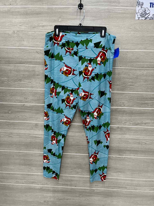 Lularoe Size 20/22 Blue Womens Leggings