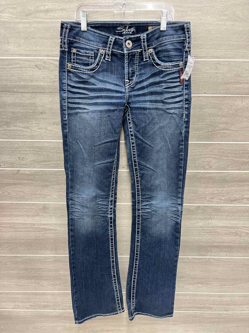 Silver Size 2 Blue Womens Jeans