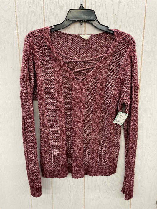 Aeropostale Burgundy Junior Size M Sweater