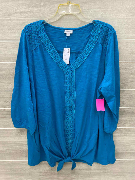 Ave Blue Womens Size 22/24 Shirt