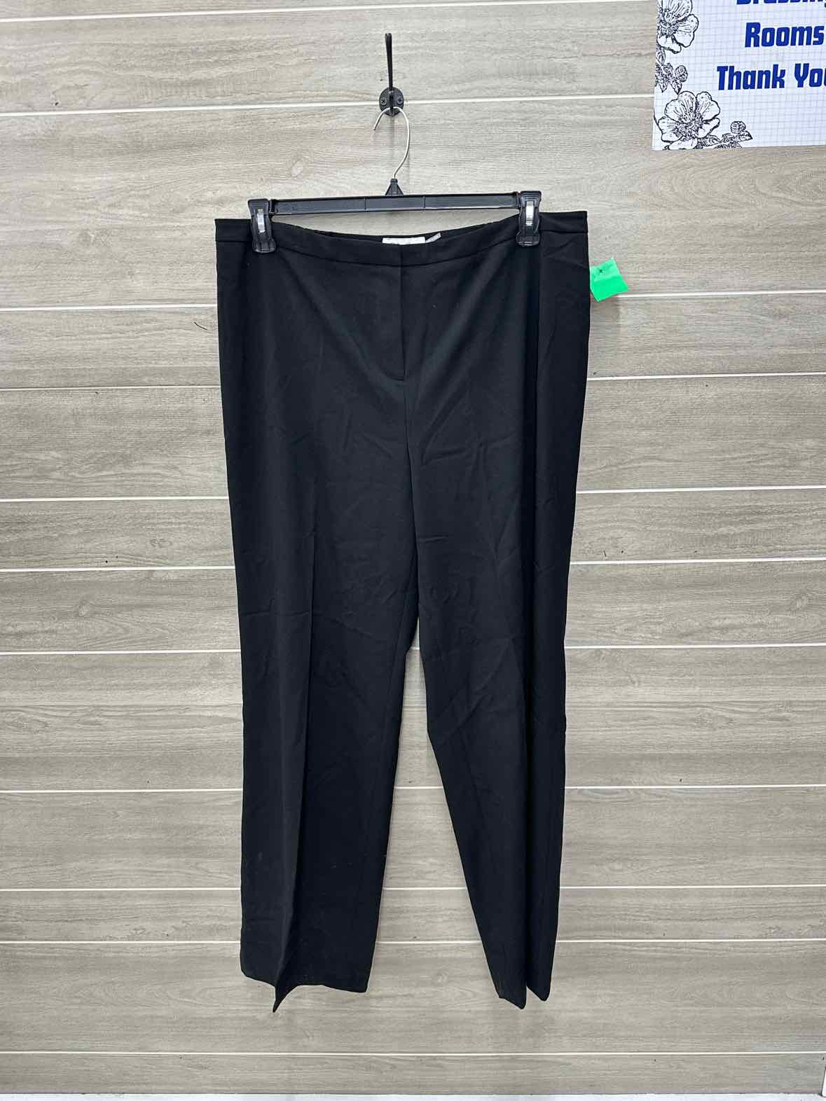 Calvin Klein Size 16W Black Womens Pants