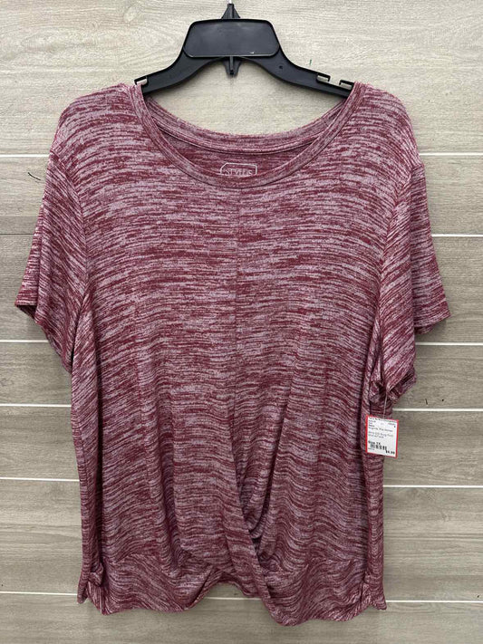 Stylus Size 1X Burgundy Plus Shirt