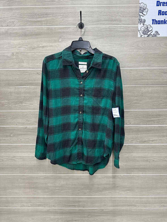 American Eagle Size M Green Womens Shirt