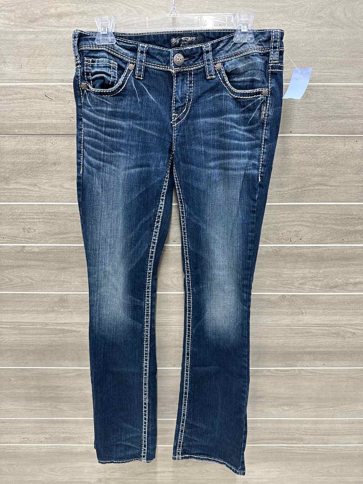 Silver Size 6/8 Blue Womens Jeans