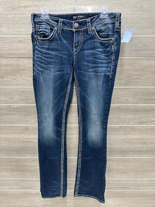 Silver Size 6/8 Blue Womens Jeans