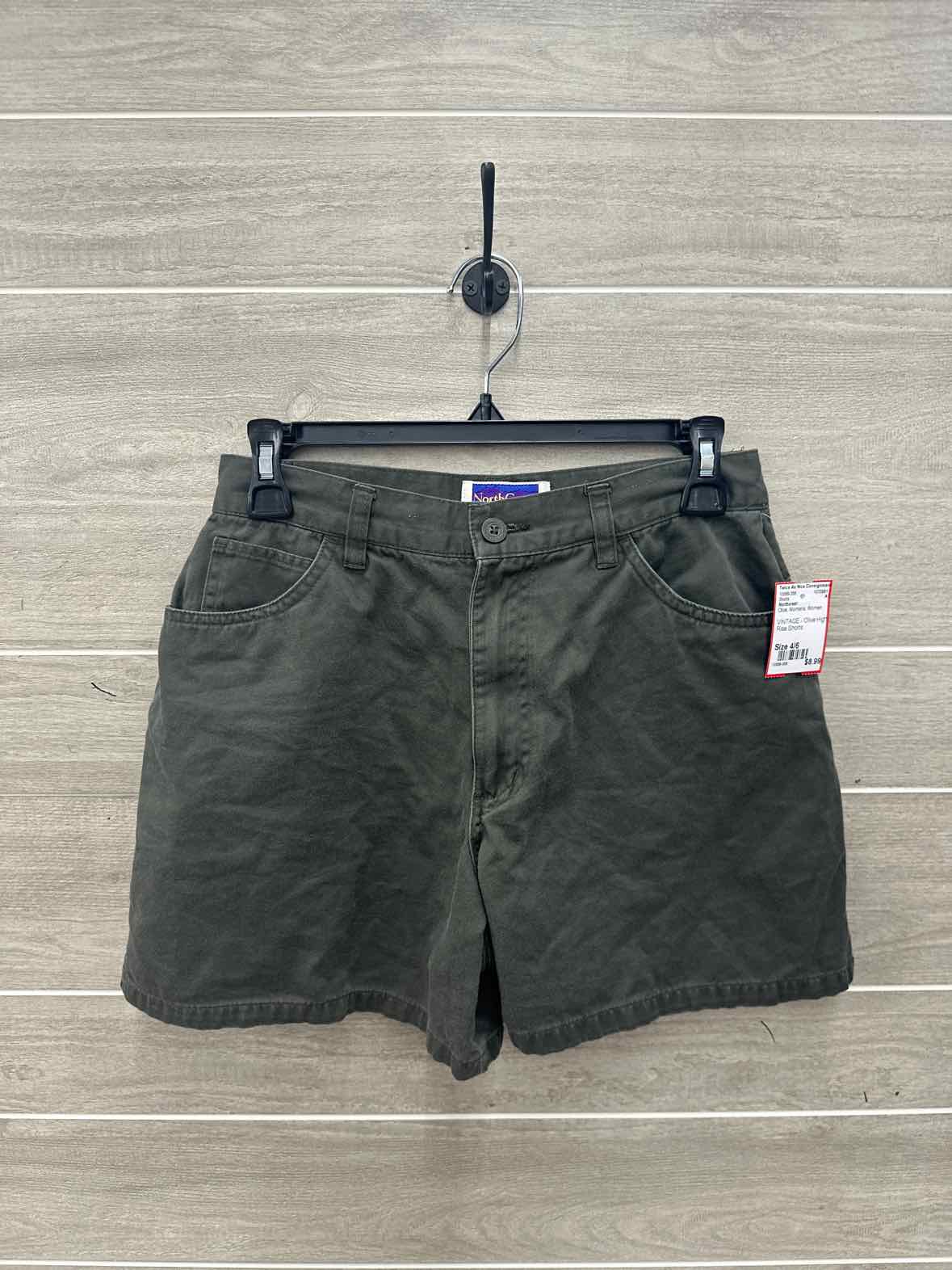 Northcrest Size 4/6 Olive Womens Shorts