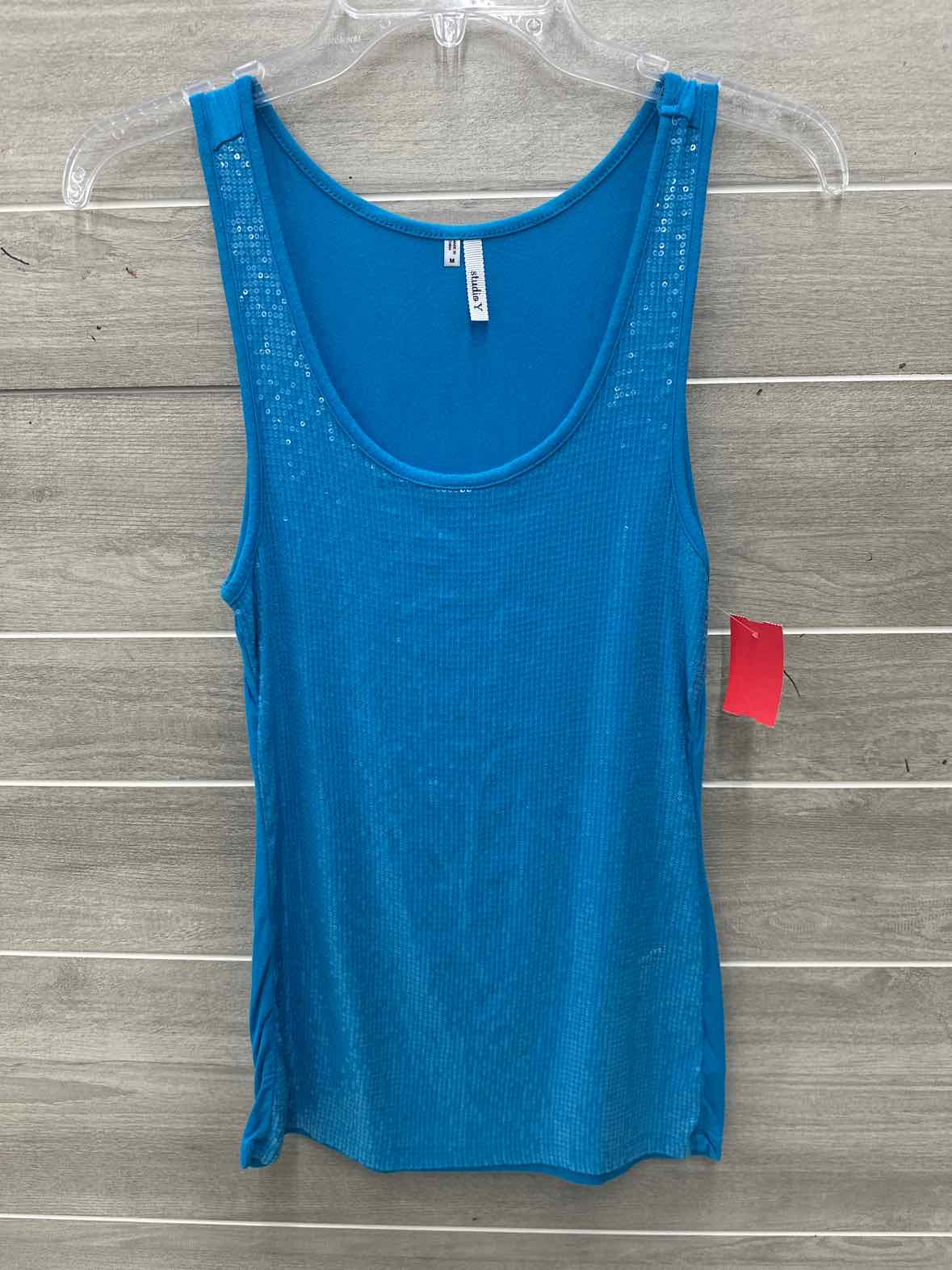 Studio Y Size M Blue Womens Tank Top