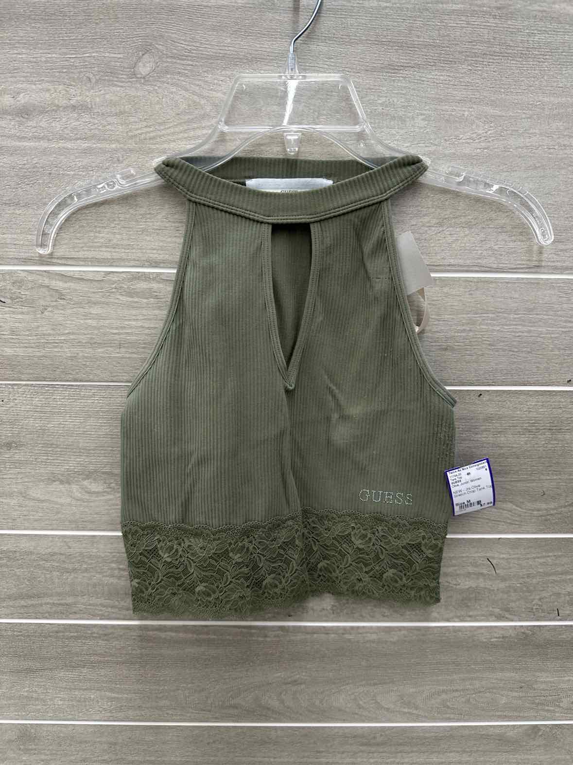 GUESS Size M Olive Junior Tank Top