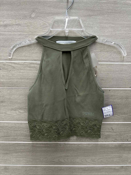 GUESS Size M Olive Junior Tank Top
