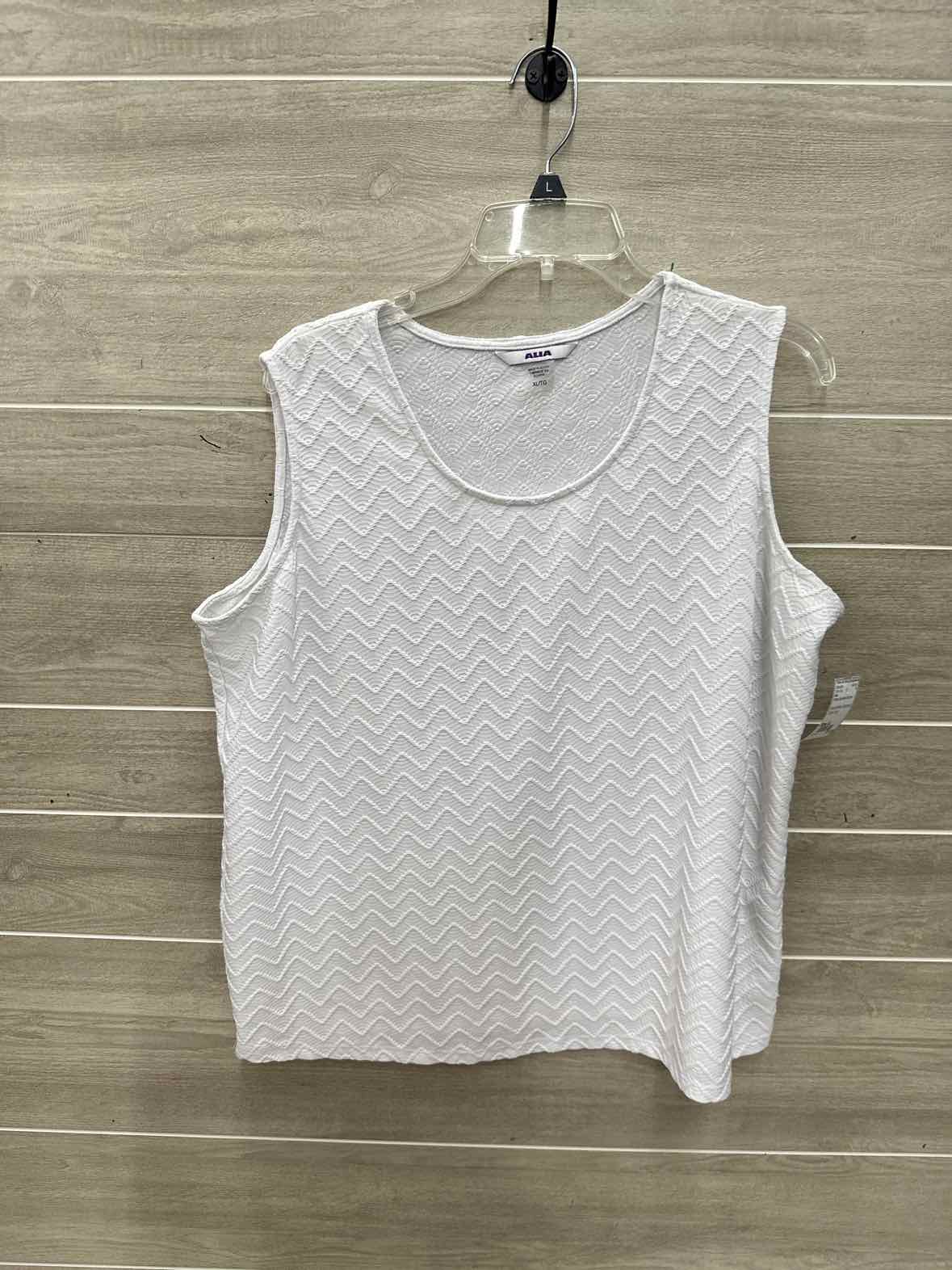 Alia Size XL White Womens Tank Top