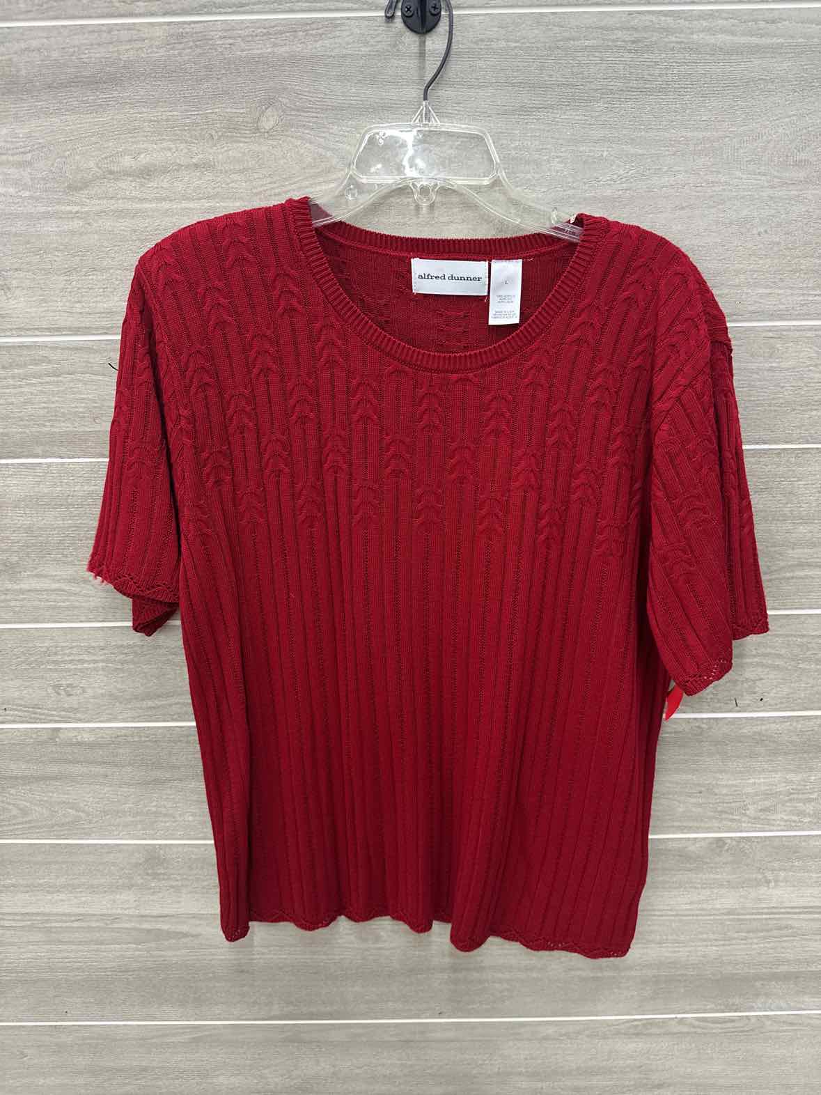 Alfred Dunner Red Womens Women Size L/XL Sweater