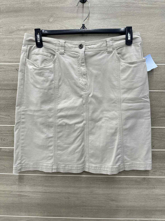 Talbots Size 14P Khaki Petite Skirt