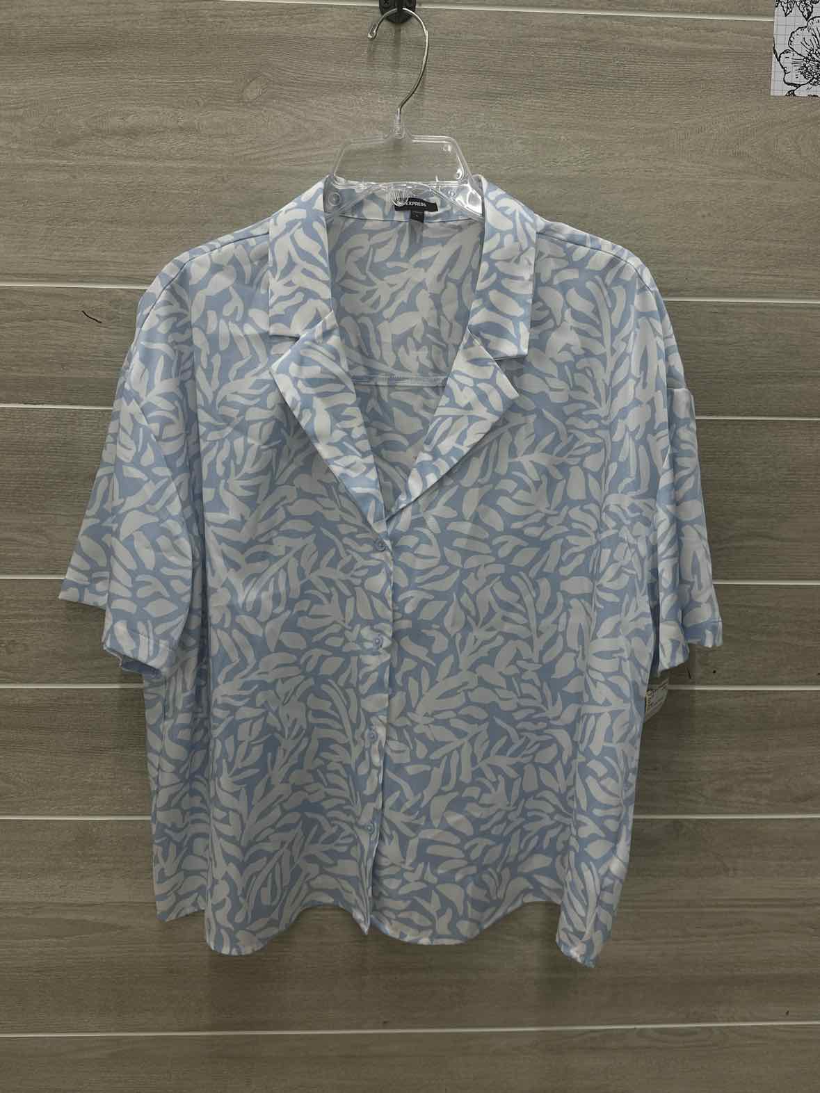 Express Blue Womens Women Size L Shirt