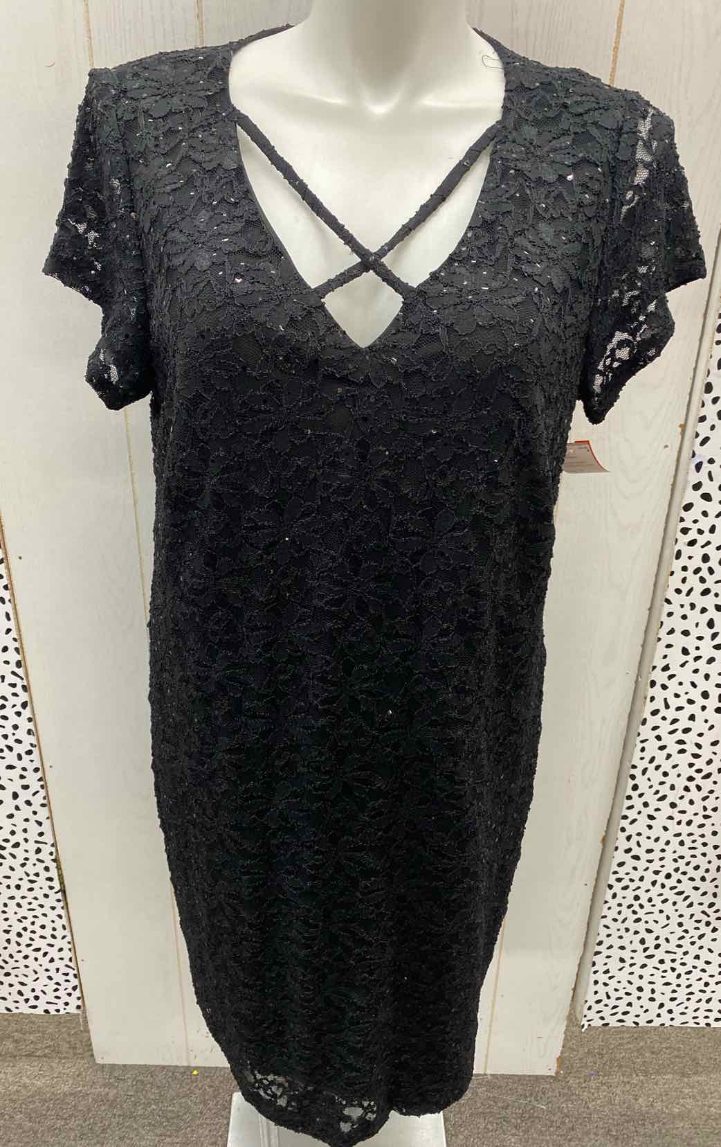 Roz & Ali Black Womens Size 18 Dress