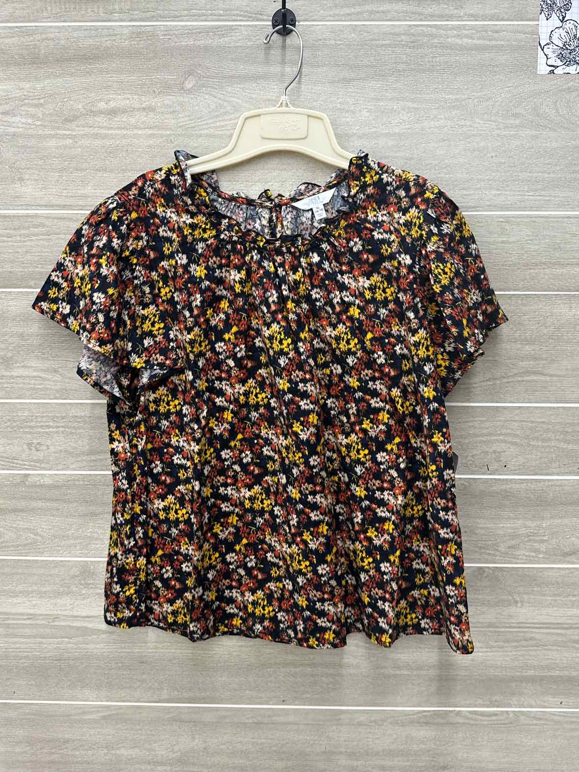 Time & Tru Black Womens Women Size 16/18 Shirt