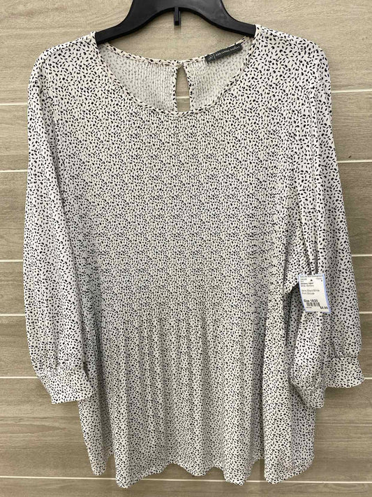 Adrianna Papell White Womens Size 18/20 Shirt