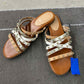 Nine West Gold Womens Size 9.5 Sandals