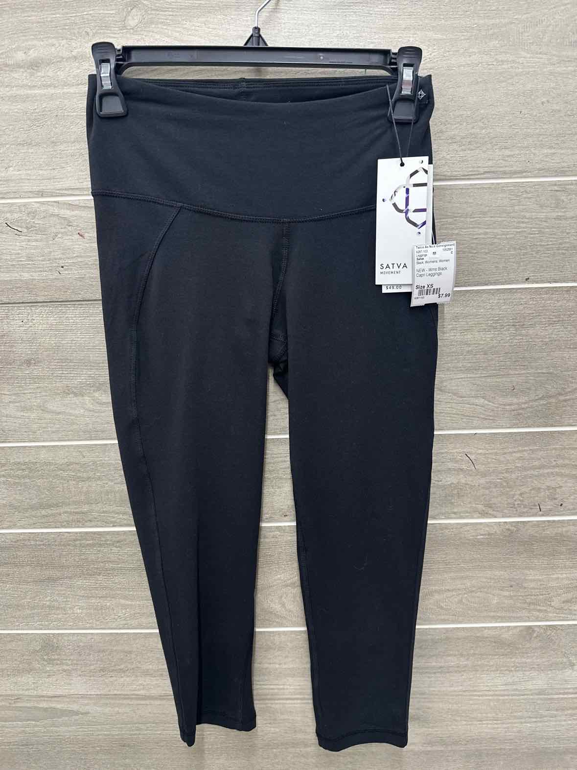 Satva Size XS Black Womens Leggings