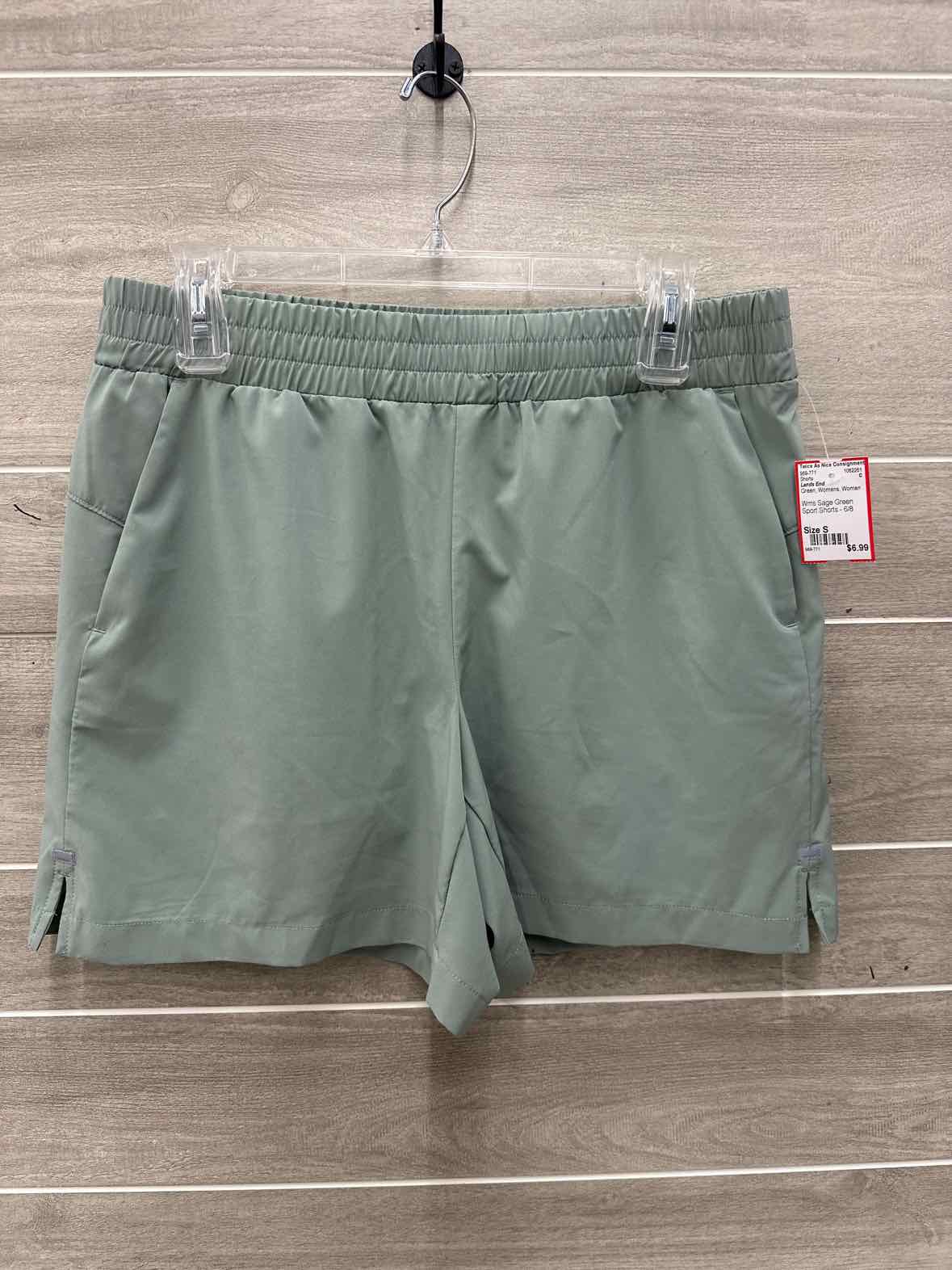 Lands End Size S Green Womens Shorts