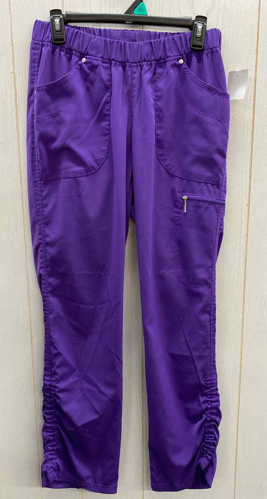 Beyond Scrubs Purple Womens Size Small Scrub Pants