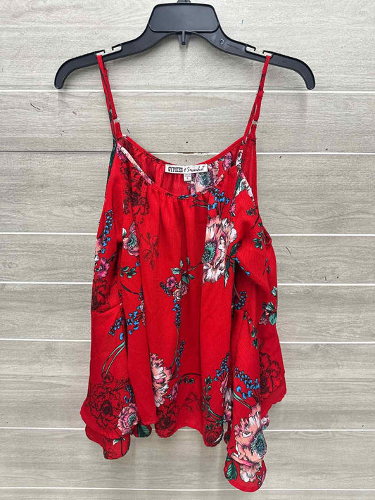 Gypsies & Moondust Size L Red Womens Shirt