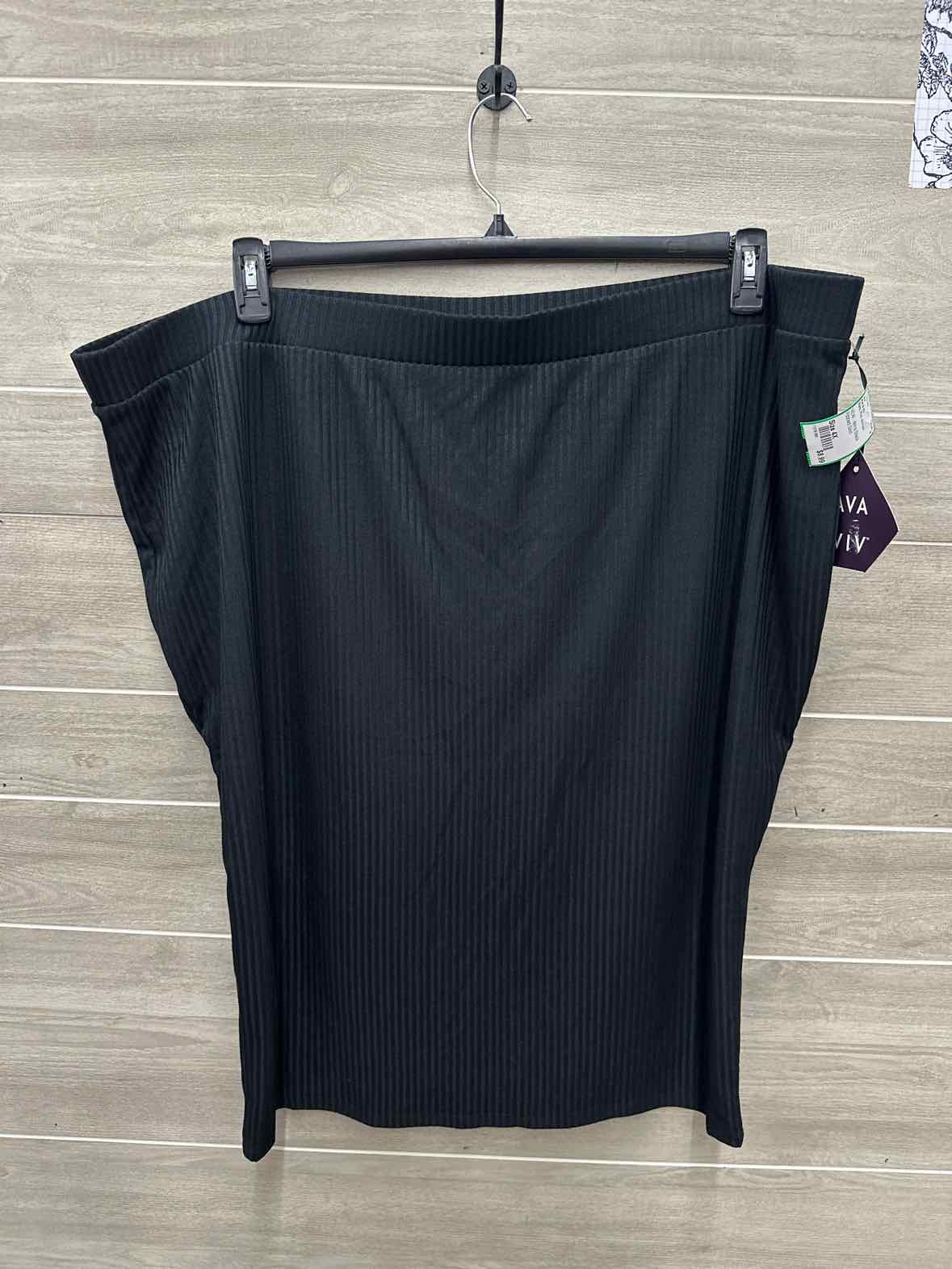 Ava & Viv Size 4X Black Plus Skirt