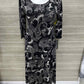 Nina Leonard Size 12 Black Womens Dress
