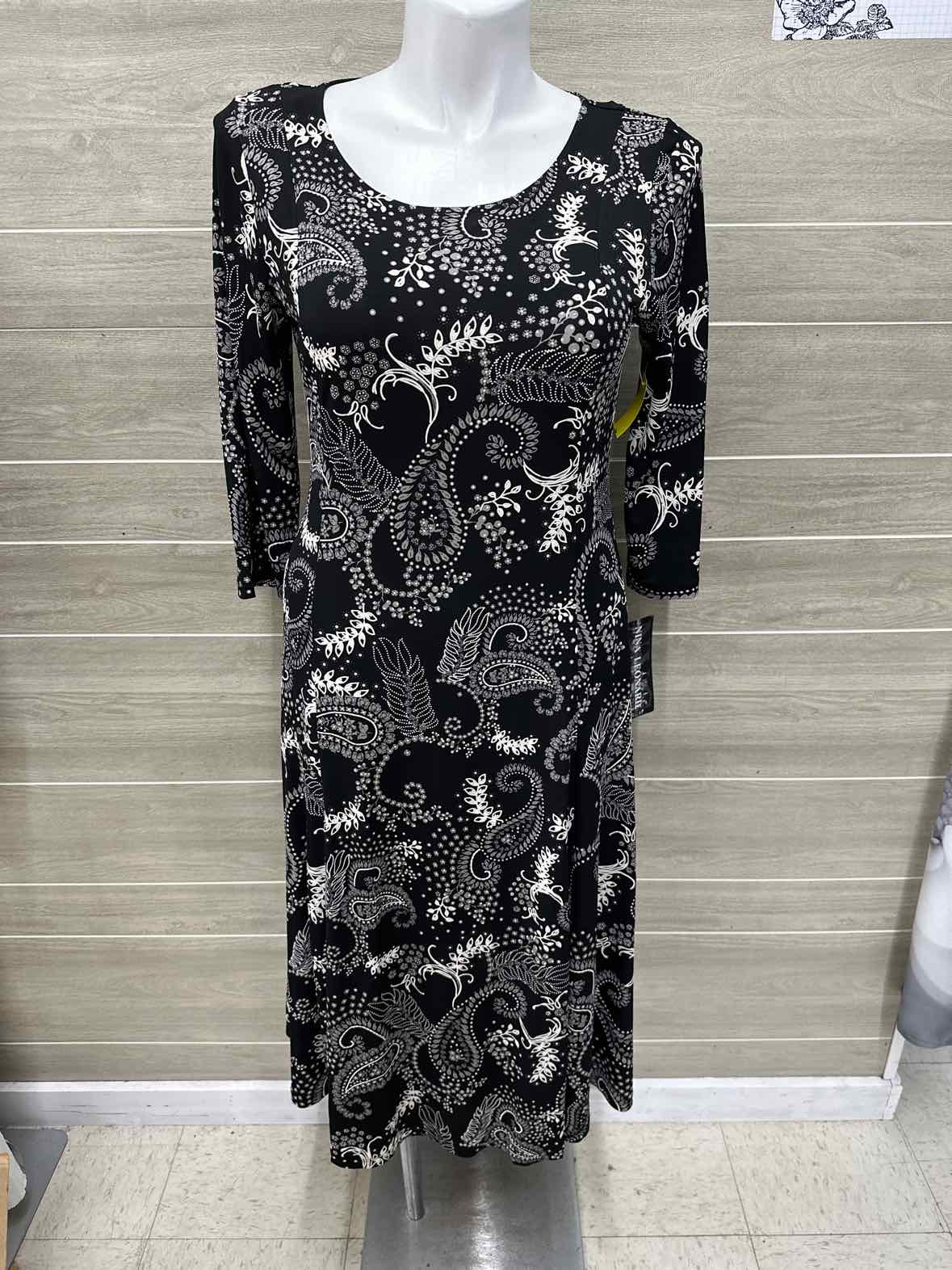 Nina Leonard Size 12 Black Womens Dress