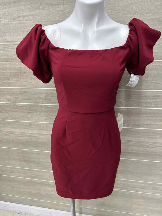 Alter'd State Size 6/8 Burgundy Womens Dress