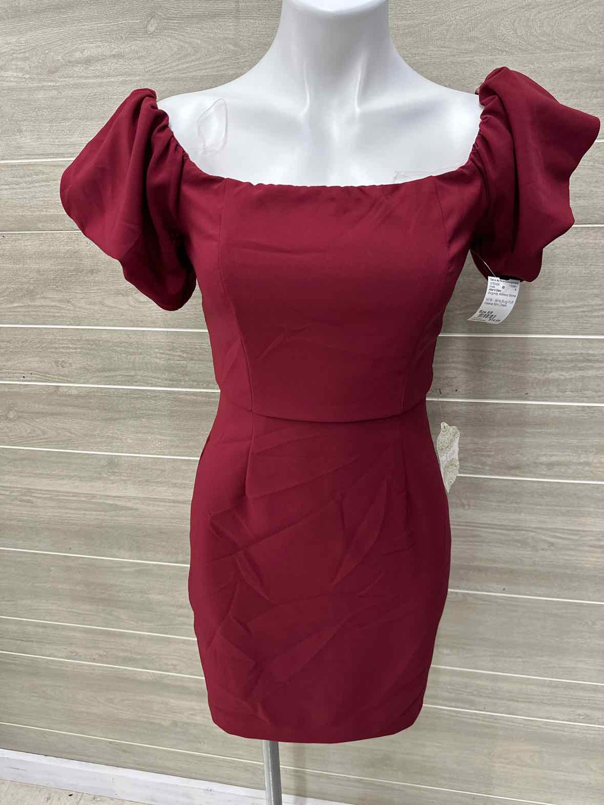 Alter'd State Size 6/8 Burgundy Womens Dress