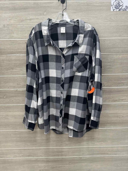Terra & Sky Gray Womens Women Size 3X Shirt