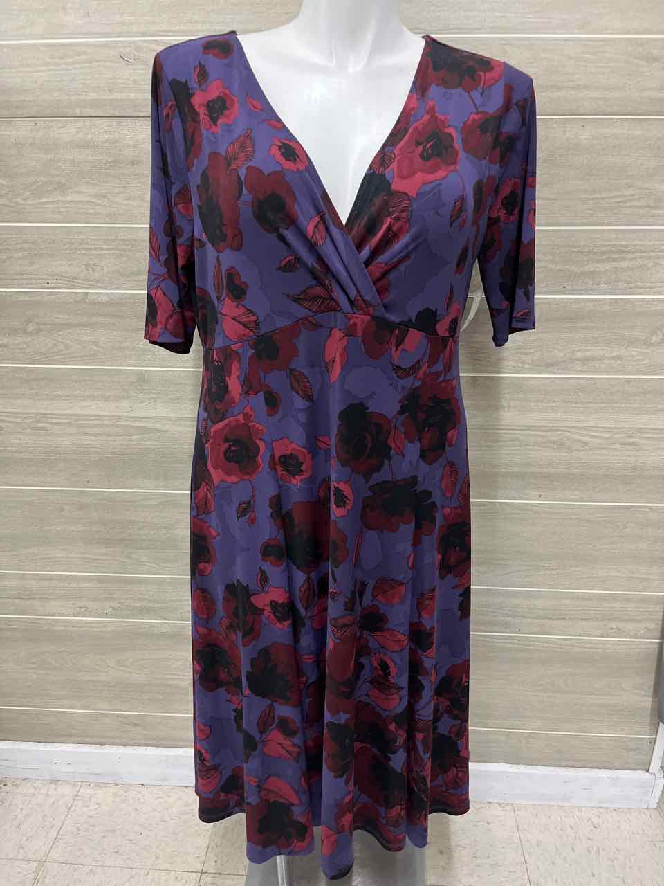 George Size 20 Purple Plus Dress