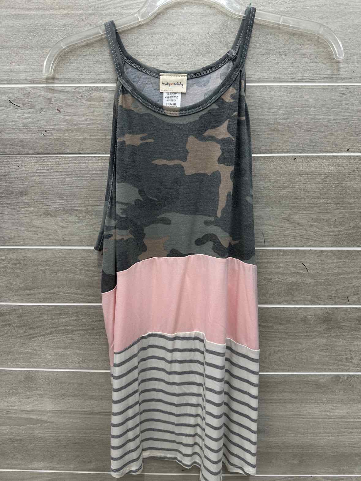 Lovely Melody Size XL Olive Womens Tank Top