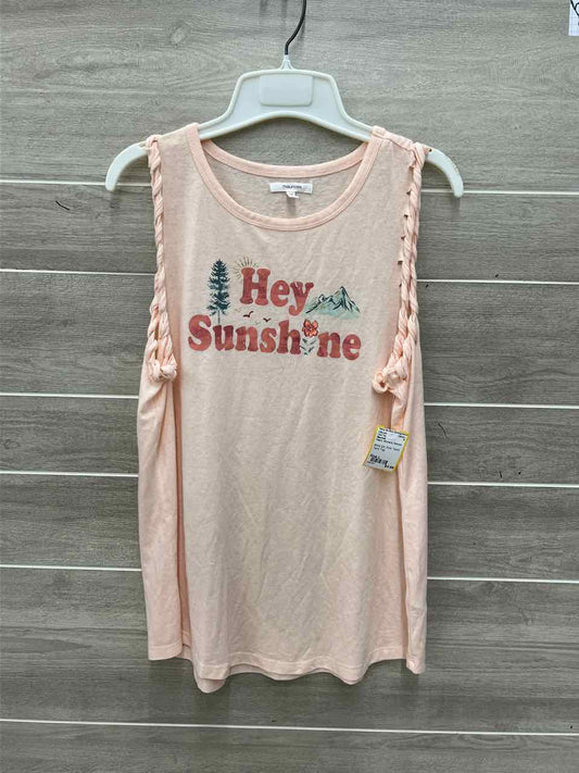 Maurices Peach Womens Women Size L Tank Top