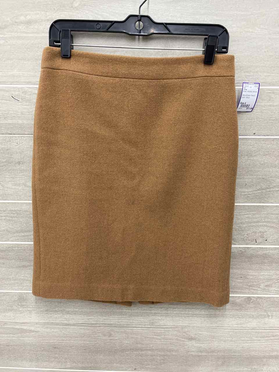 J Crew Size 4 Brown Womens Skirt