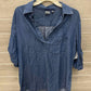 SOHO Blue Womens Women Size L Shirt